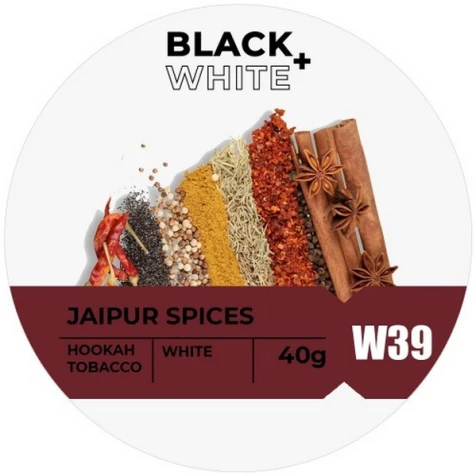 Тютюн Black & White  Jaipur Spices (Джайпур Спеції) 40гр