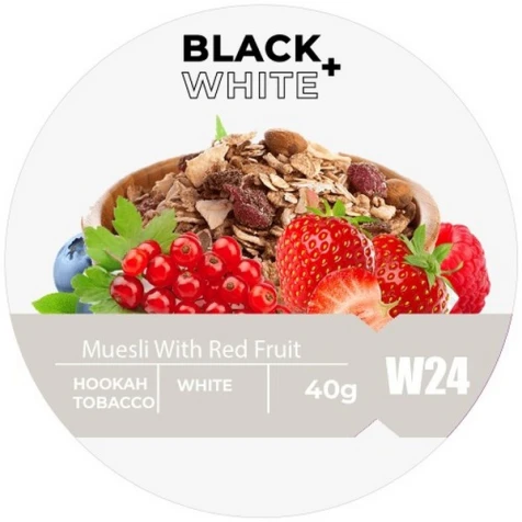 Табак Black & White Muesli With Red Fruit (Мюсли Виз Рэд Фрут) 40гр