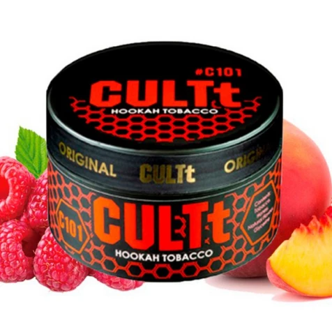 Табак CULTt C101 Raspberry Peach (Малина Персик) 100гр