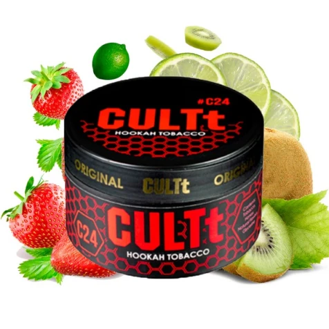 Тютюн CULTt C24 Strawberry Kiwi Lime (Полуниця Ківі Лайм) 100гр