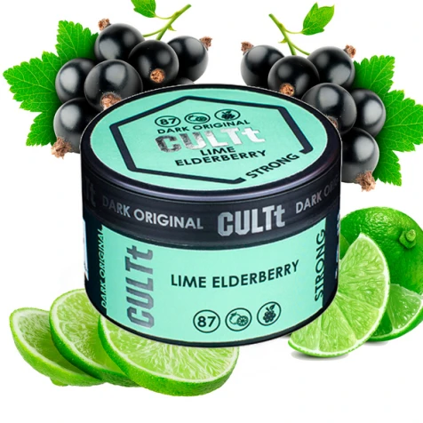 Тютюн CULTt Strong DS87 Lime Elderberry (Лайм Бузина) 100гр