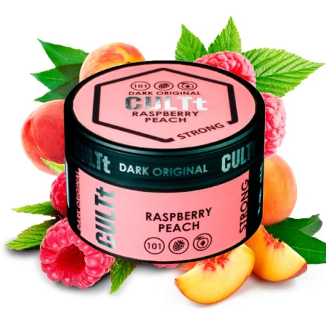 Тютюн CULTt Strong DS101 Raspberry Peach (Малина Персик) 100гр