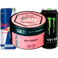 Тютюн CULTt Strong DS16 Red Energy (Червоний Енергетик) 100г