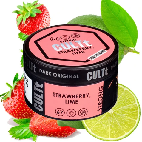 Табак CULTt Strong DS67 Strawberry Lime (Клубника Лайм) 100гр