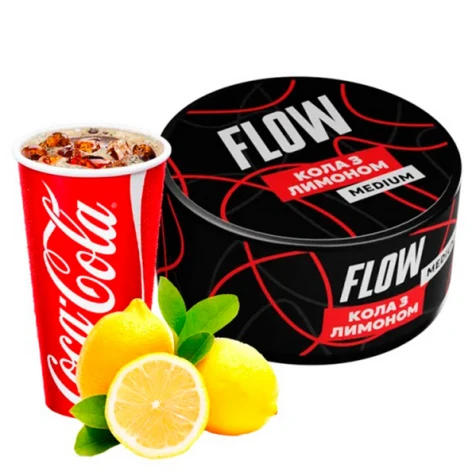 Табак Flow Medium Cola Lemon (Кола С Лимоном) 250гр
