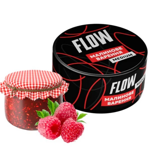Табак Flow Medium Raspberry Jam (Малиновое Варенье) 250гр