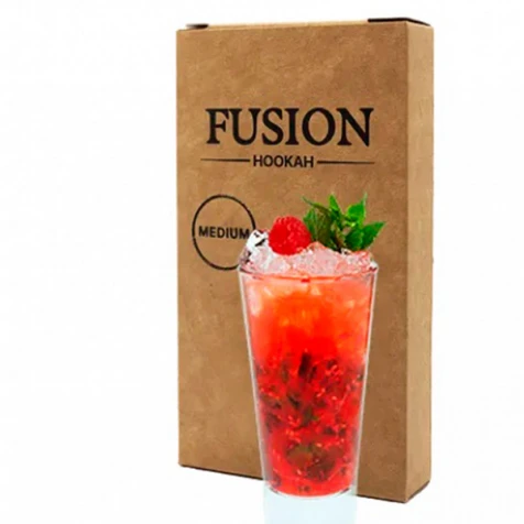 Табак Fusion Medium Line Raspberry Mojito (Малина Мохито) 100гр