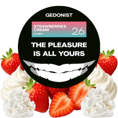 Табак Gedonist Strawberries Cream (Клубника Крем) 100гр
