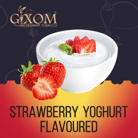 Тютюн Gixom Strawberry Yoghurt (Полуничний Йогурт) 200гр