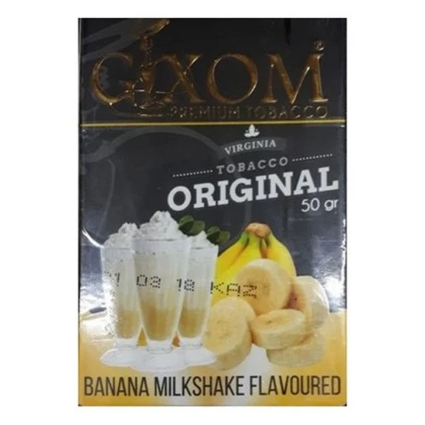 Тютюн Gixom Banana Milkshake (Банановий Мілкшейк) 50гр