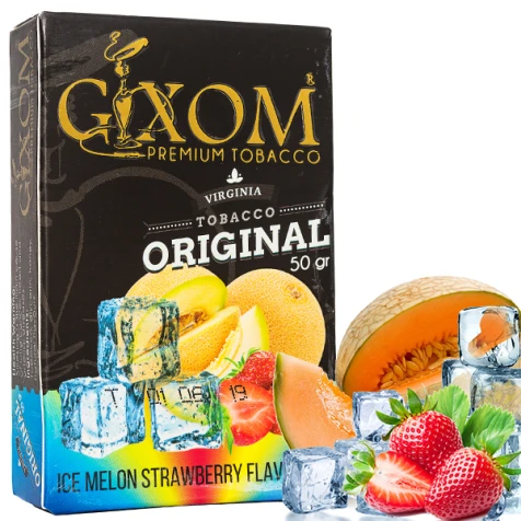Тютюн Gixom Ice Melon Strawberry (Диня Полуниця Лід) 50гр