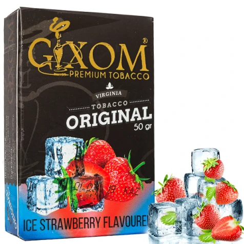 Тютюн Gixom Ice Strawberry (Полуниця Лід) 50гр