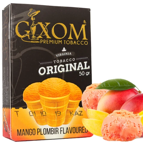 Тютюн Gixom Mango Plombir (Мангове Морозиво) 50гр