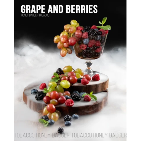 Тютюн Honey Badger Mild Line Grape And Berries (Виноград Ягоди) 40гр