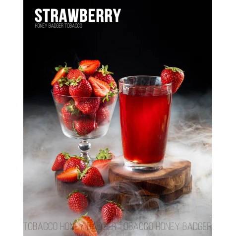 Тютюн Honey Badger Wild Line Strawberry (Полуниця) 100гр