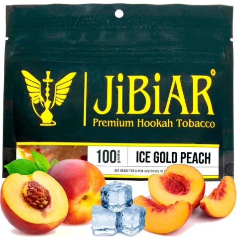Табак Jibiar Ice Gold Peach (Айс Голд Персик) 100гр