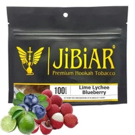 Табак Jibiar Lime Lychee Blueberry (Лайм Личи Черника) 100гр