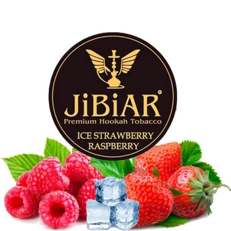 Тютюн Jibiar Ice Strawberry Raspberry (Айс Полуниця Малина) 1кг