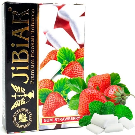Табак Jibiar Gum Strawberry (Клубничная Жвачка) 50гр