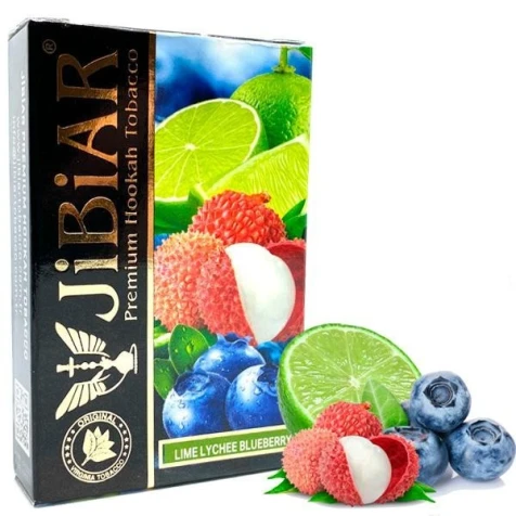Табак Jibiar Lime Lychee Blueberry (Лайм Личи Черника) 50гр