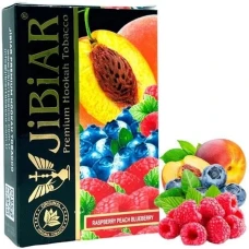 Табак Jibiar Raspberry Peach Blueberry (Малина Персик Черника) 50гр