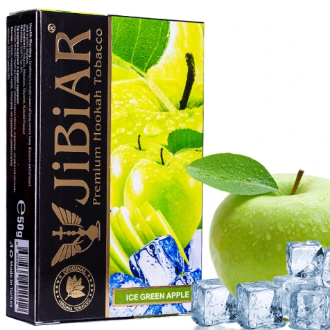 Табак Jibiar Ice Green Apple (Зеленое Яблоко Лед) 50гр