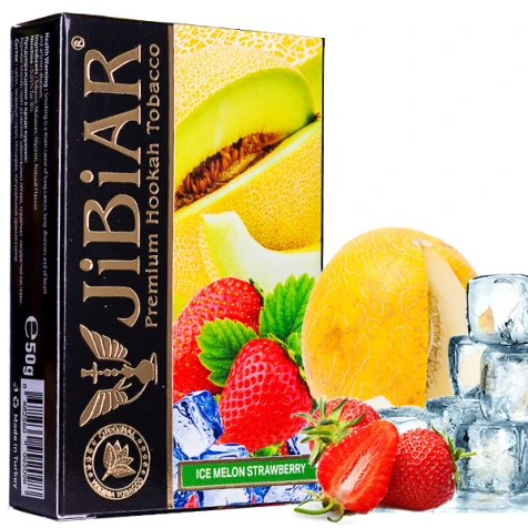 Табак Jibiar Ice Strawberry Melon (Клубника Дыня Лед) 50гр