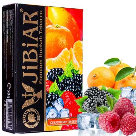 Тютюн Jibiar Ice Raspberry Tangerine (Мандарин Малина Лід) 50гр