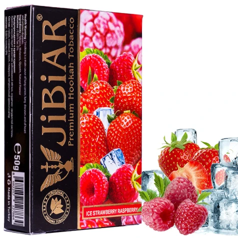 Табак Jibiar Ice Strawberry Raspberry (Клубника Малина Лед) 50гр