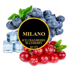Табак Milano M172 Ice Cranberry Blueberry (Клюква Черника Лед) 100гр
