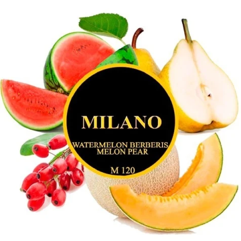 Тютюн Milano M120 Watermelon Berberis Melon Pear (Кавун Барбарис Диня Груша) 50гр