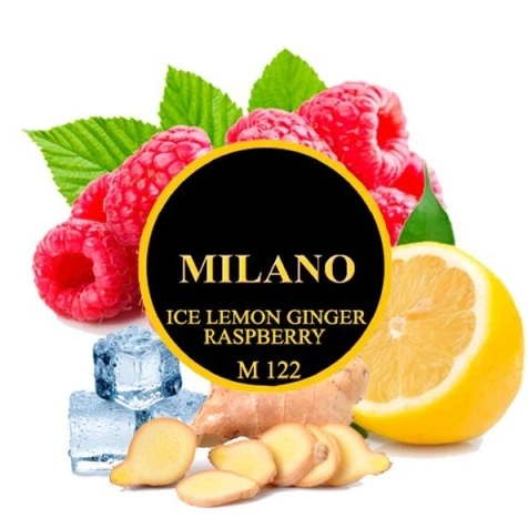Табак Milano M122 Ice Lemon Ginger Raspberry (Лимон Имбирь Малина Лед) 50гр