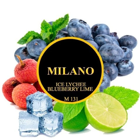 Тютюн Milano M131 Ice Lychee Blueberry Lime (Лічі Чорниця Лайм Лід) 50гр