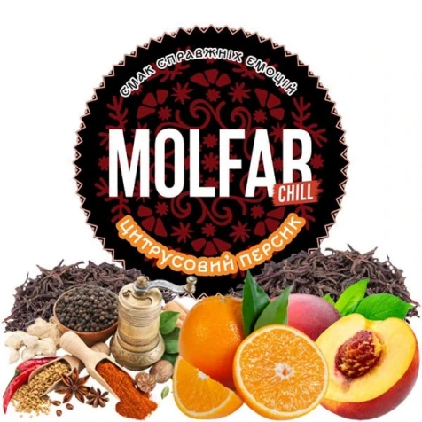 Табак Molfar Chill Line Цитрусовий Персик (Цитрусовый Персик) 200гр