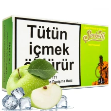 Тютюн Serbetli Ice Green Apple (Зелене Яблуко Лід) 500гр