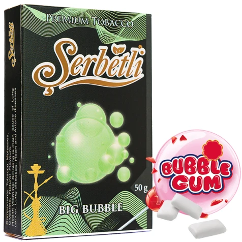Тютюн Serbetli Big Bubble (Солодка Жуйка) 50гр