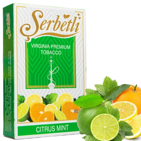 Табак Serbetli Citrus Mint (Цитрус Мята) 50гр (ПОТЁКШИЙ)