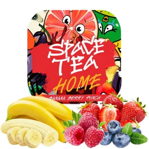 Безнікотинова суміш Space Tea Banana Berry Punch (Банан Ягоди Пунш) 40 г