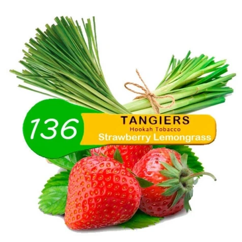 Тютюн Tangiers Noir Strawberry Lemongrass 136 (Полуниця Лемонграсс) 100гр