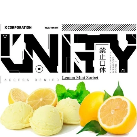 Тютюн Unity Urban Collection Lemon Mint Sorbet (Лимон М'ята Сорбет) 250 гр