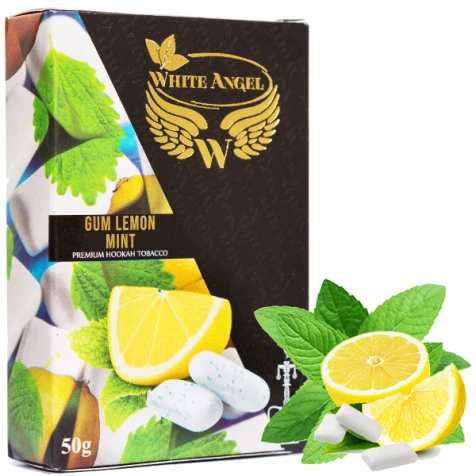 Табак White Angel Gum Lemon Mint (Жвачка Лимон Мята) 50гр 