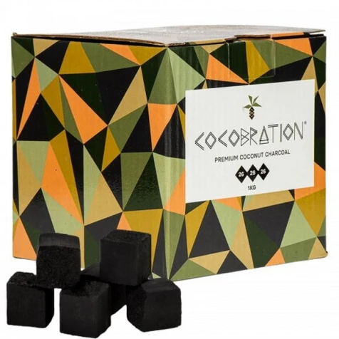 Уголь Кокосовый Cocobration (64 Кубика) 1кг