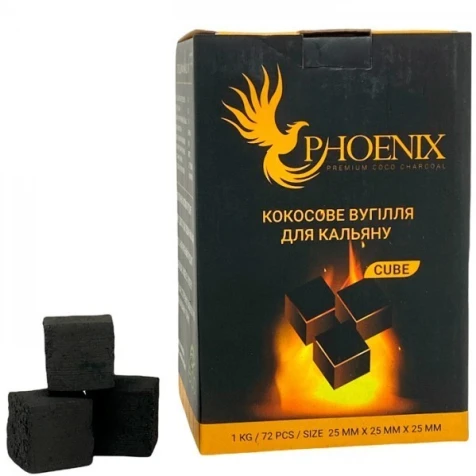 Уголь Кокосовый Phoenix (72 Кубика) 1 кг