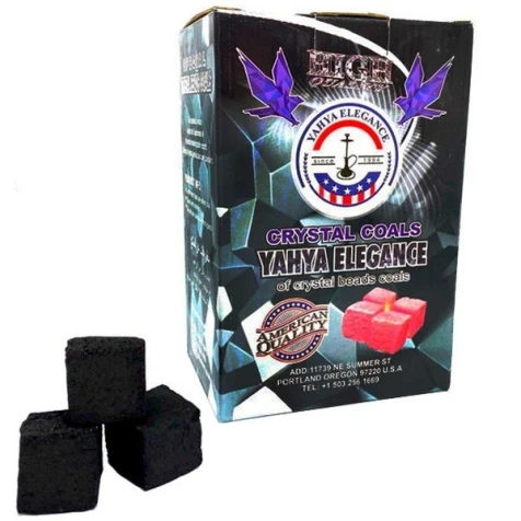 Уголь Кокосовый Yahya Elegance Crystal (72 Кубика) 1 кг