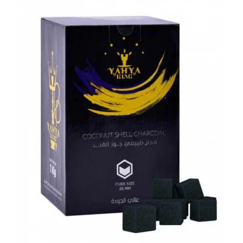 Уголь Кокосовый Yahya Shell Cube (72 Кубика) 1 кг