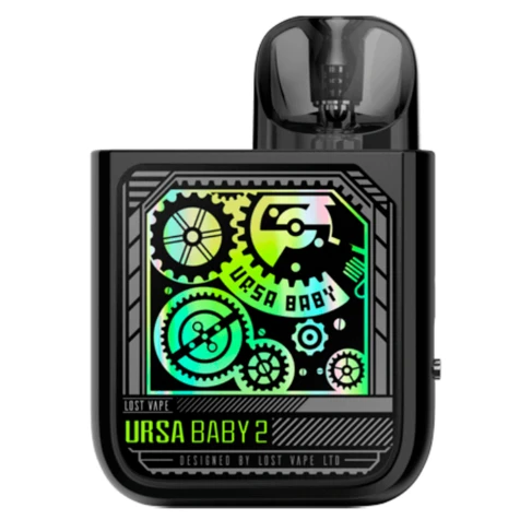 POD-система Lost Vape Ursa Baby 2 900mAh Pop Black X Time Gear (Поп Блек Ікс Тайм Гір)