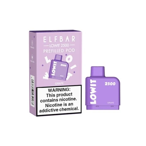 Заправлений Картридж Elf Bar Lowit 2500 Grape (Виноград)