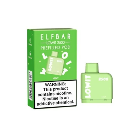 Заправленный Картридж Elf Bar Lowit 2500 Mint (Мята)