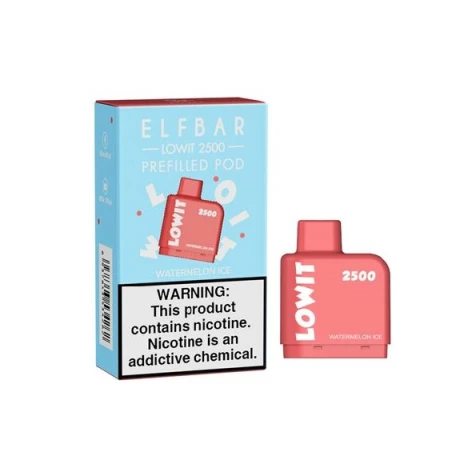 Заправлений Картридж Elf Bar Lowit 2500 Watermelon Ice (Кавун Лід)
