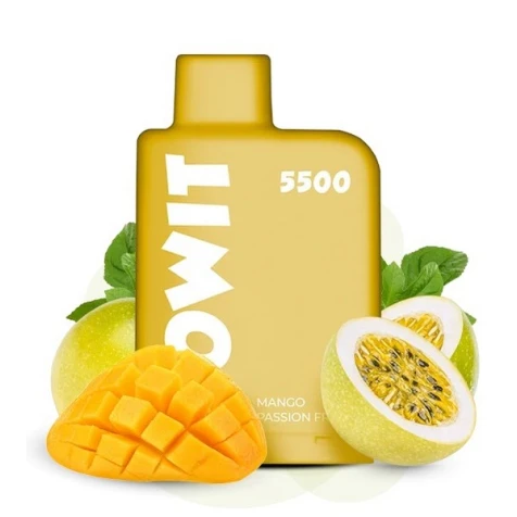 Заправлений Картридж Elf Bar Lowit 5500 Mango Passion Fruit (Манго Маракуйя)